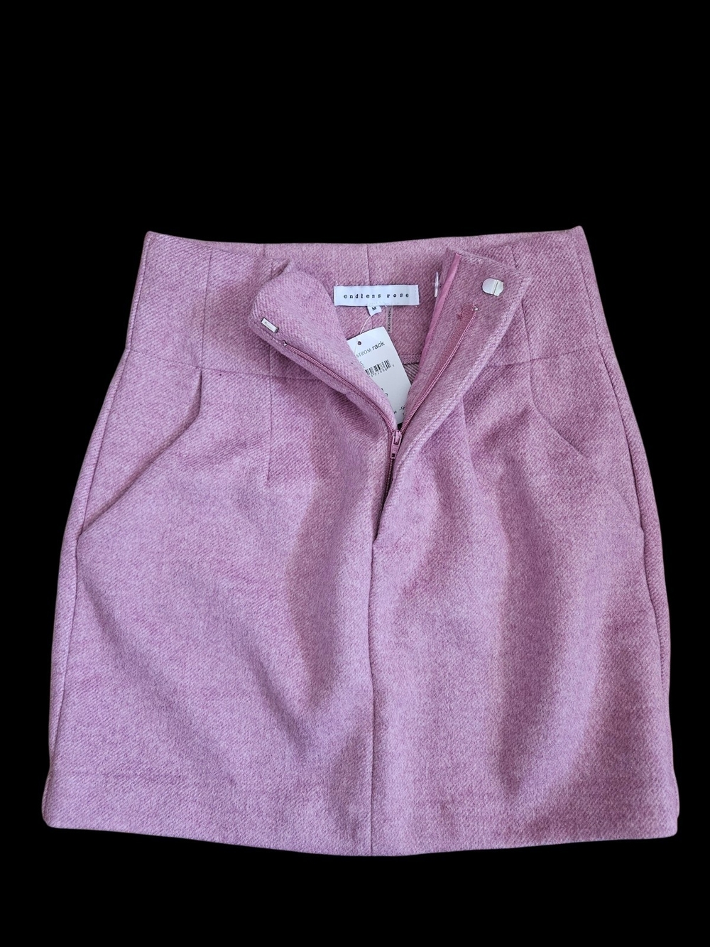 Endless Rose Lavender Pink High-Waist Mini Skirt, Medium (runs small)